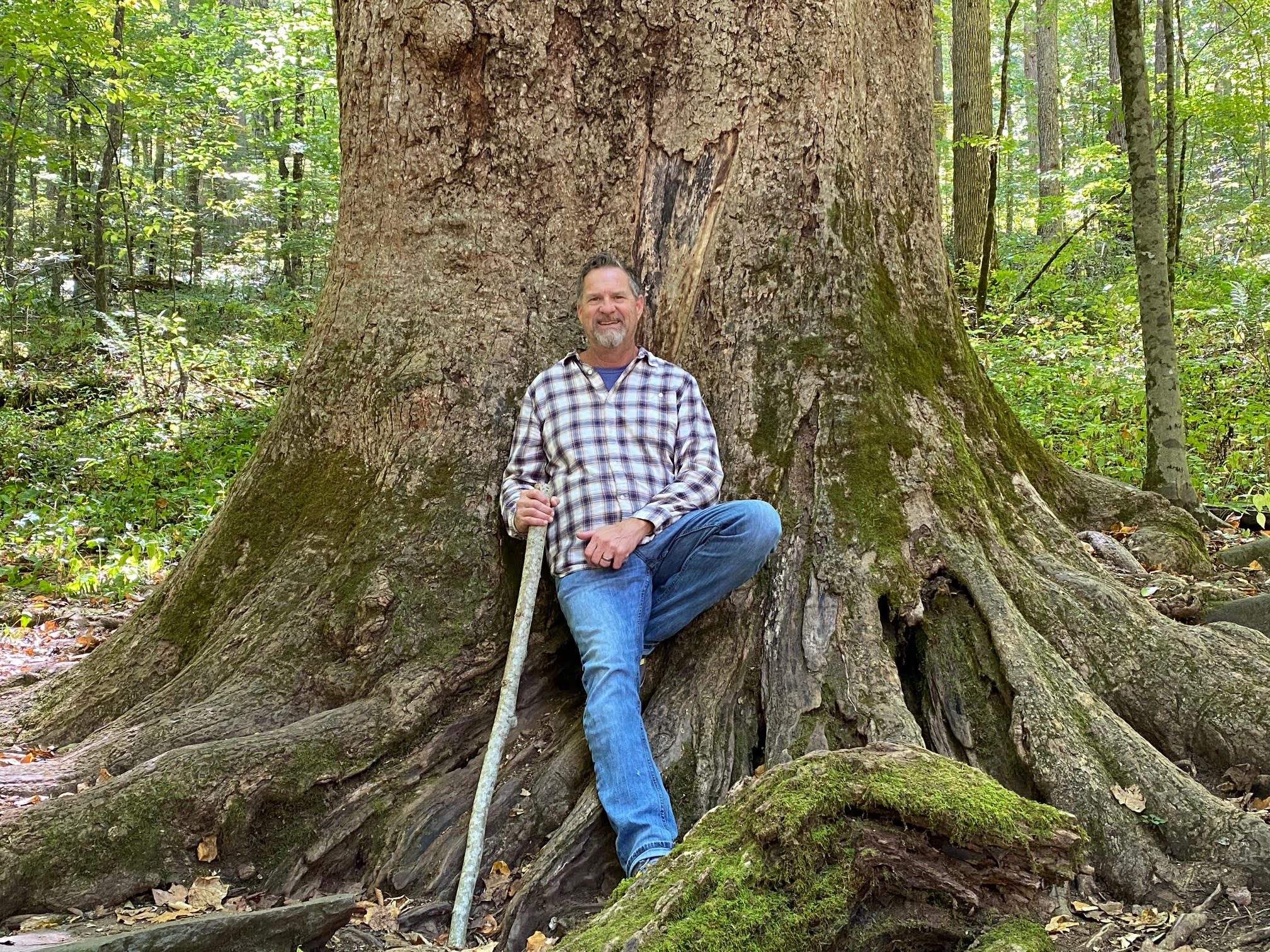 Steve Storey, Owner of Georgia Natural Scapes, in his element